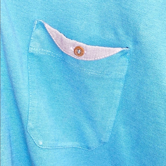 Ted Baker London Blue Men’s Button Polo Shirt - Picture 4 of 14